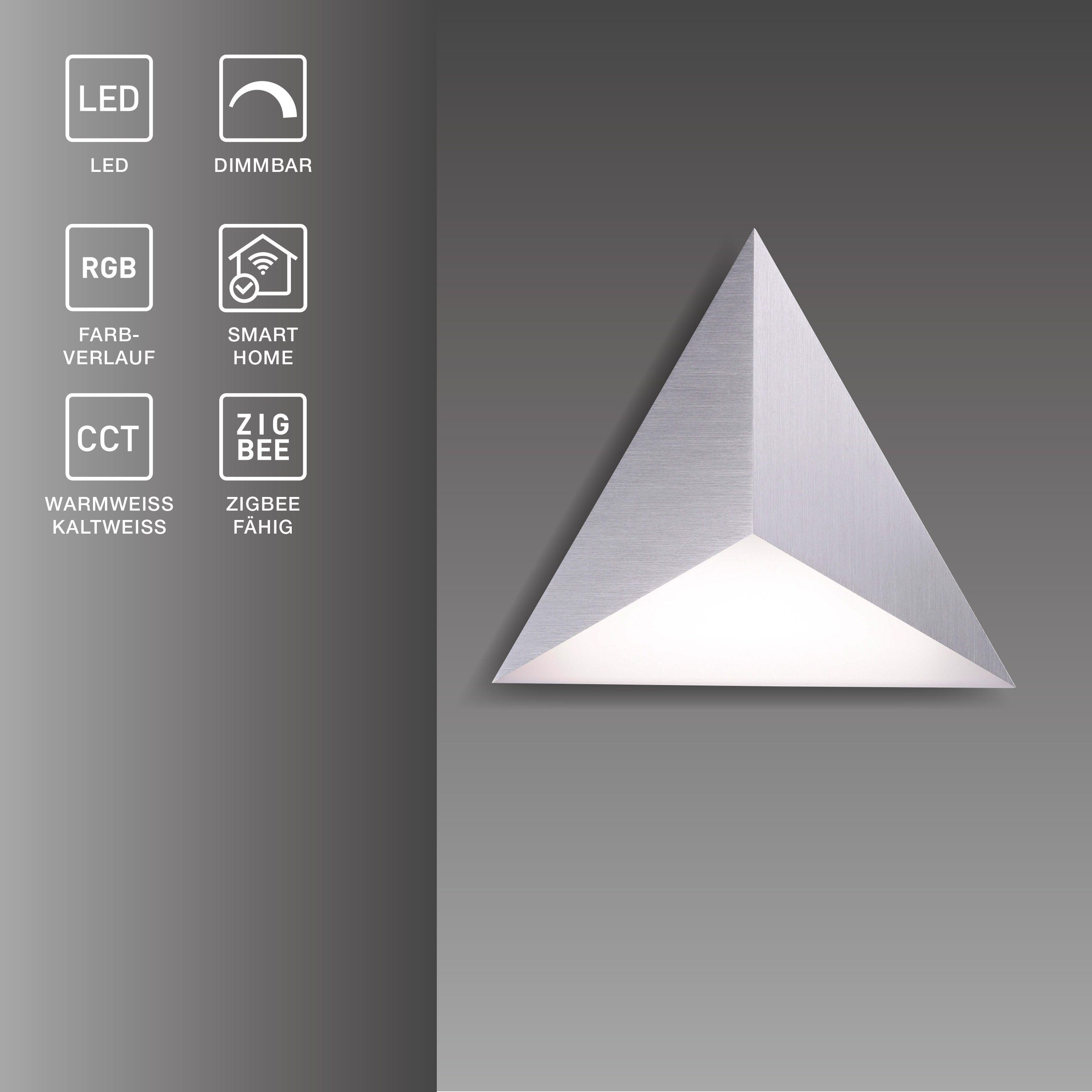 Paul Neuhaus Smarte LED-Leuchte LED Wandlampe Smart Home, CCT + RGB, CCT-Farbtemperaturregelung, RGB-Farbwechsel, Dimmfunktion, mit Leuchtmittel, Ergänzungsmodul erweiterbar, DIY Wandleuchte