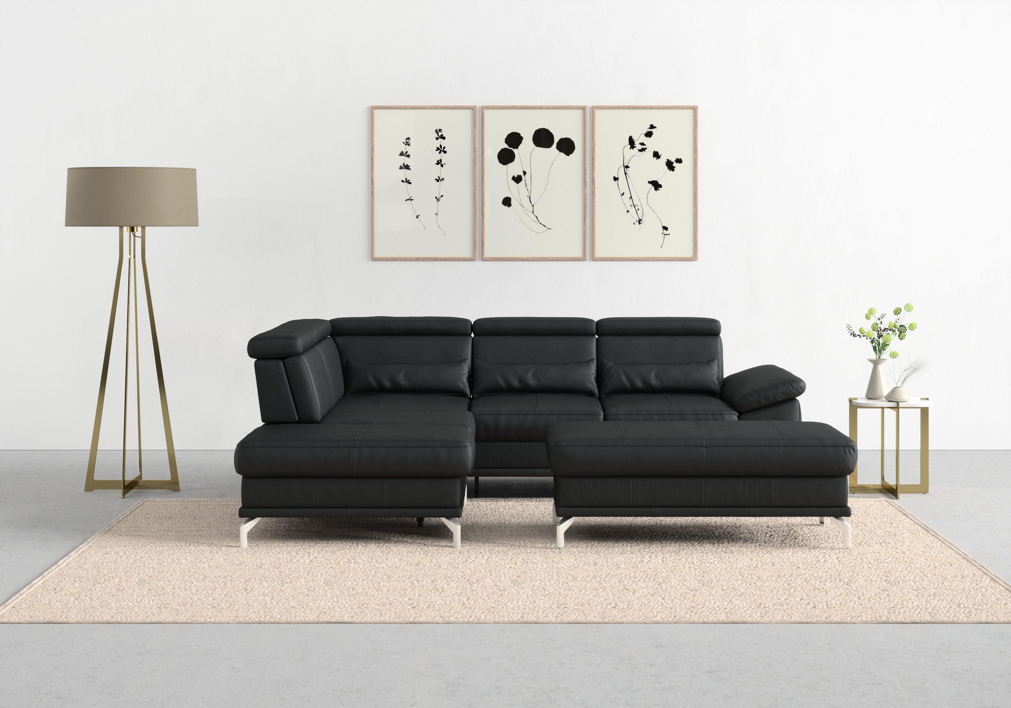 sit&more Ecksofa Cabrio L-Form, mit Sitztiefenverstellung, günstig online kaufen