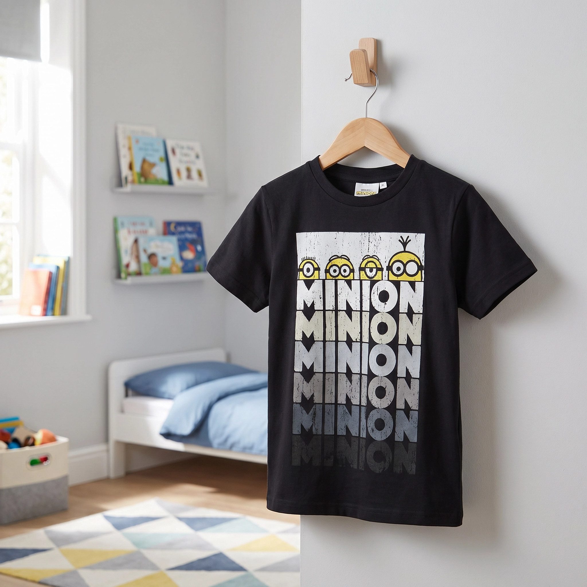 Minions Print-Shirt Minions T-Shirt Kurzarm Kinder Jungen Shirt Gr. 110-116 Baumwolle