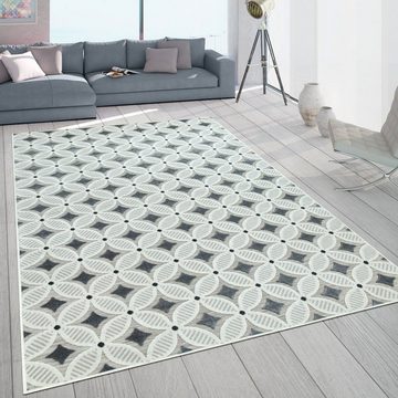 Teppich Charleroi 493, Paco Home, rechteckig, Höhe: 3 mm, 3D-Retro Design, In- und Outdoor geeignet