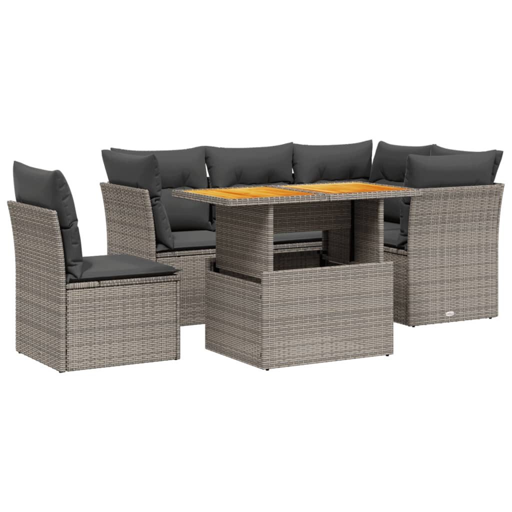 vidaXL Gartenlounge-Set 5-tlg. Garten-Sofagarnitur mit Kissen günstig online kaufen