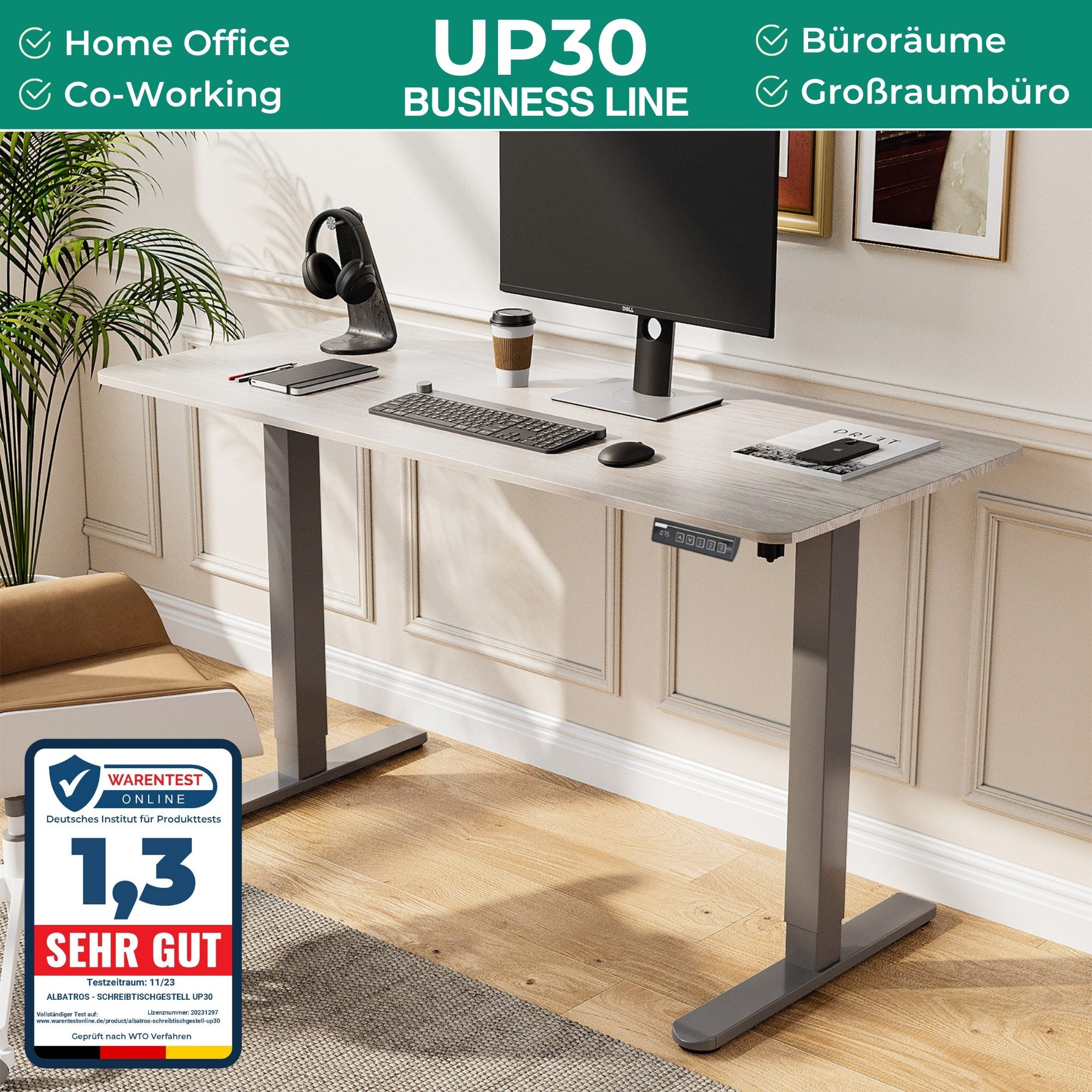 Albatros International Schreibtisch Albatros elektrisch höhenverstellbares günstig online kaufen