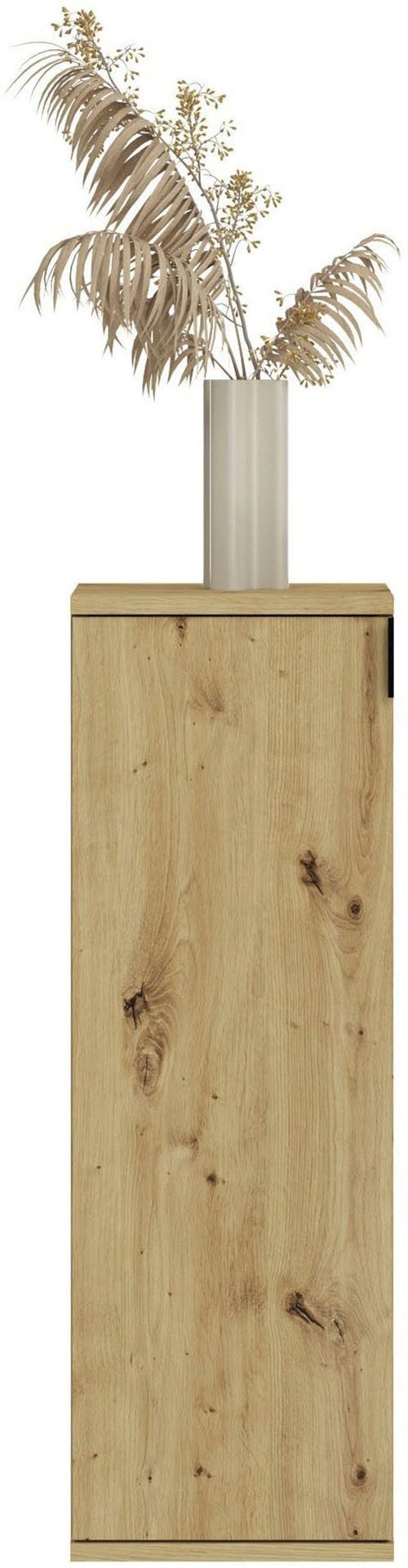 Home affaire Kommode Trondheim, Breite 30 cm, 1 Tür, 3 Einlegeböden, 4 Fächer, Türanschlag wechselbar, Garderobenkommode, Schuhschrank, Schuhkommode