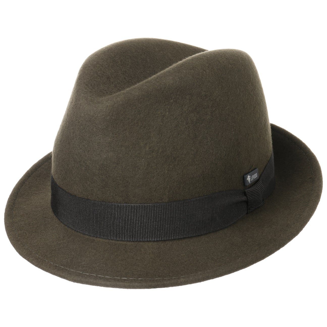 Trilby Italy in Lipodo mit Made (1-St) Kinderhut Ripsband, oliv