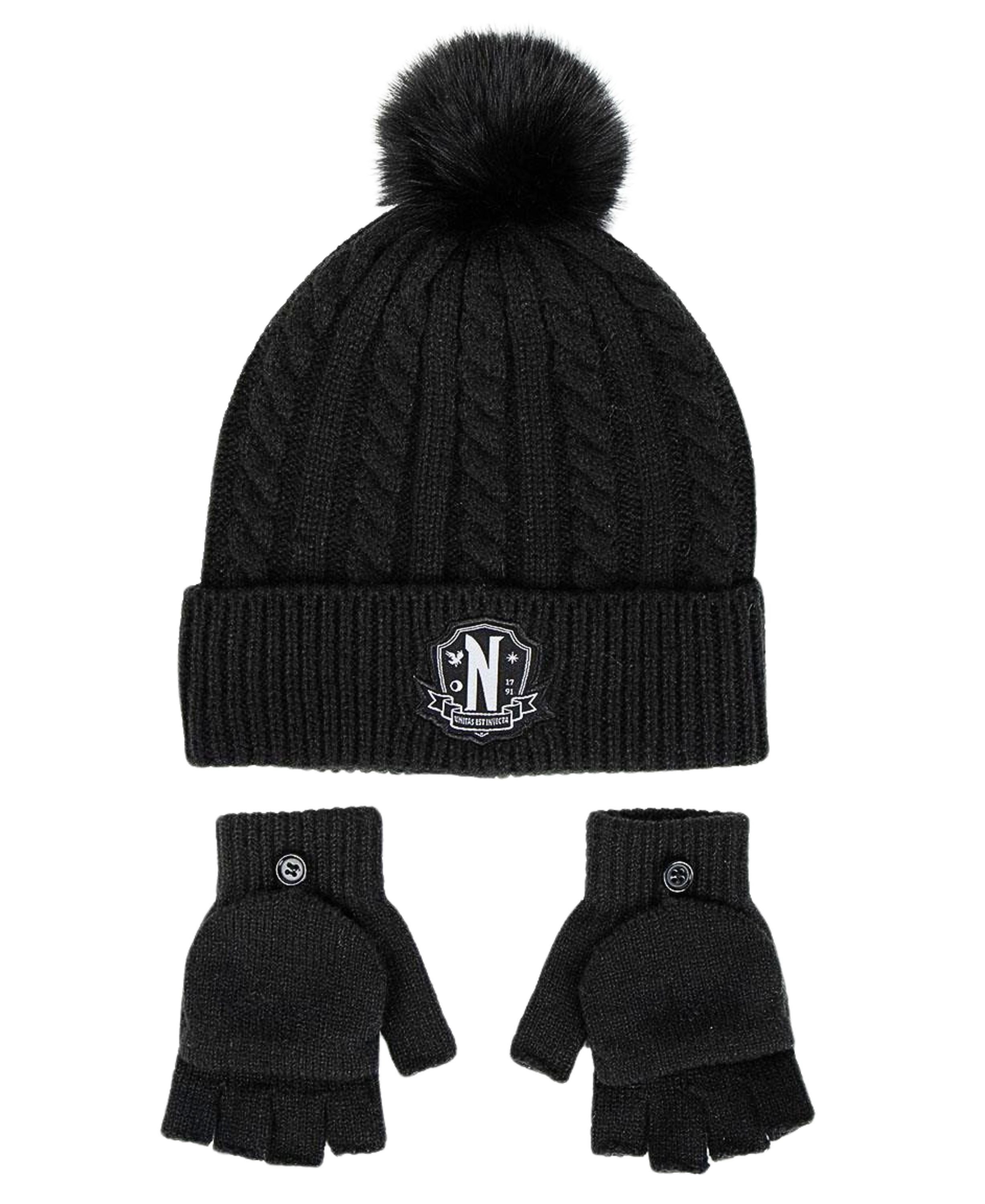 Cerdá Bommelmütze (2-St) Mädchen Winter-Set Mütze & Handschuhe Einheitsgröße