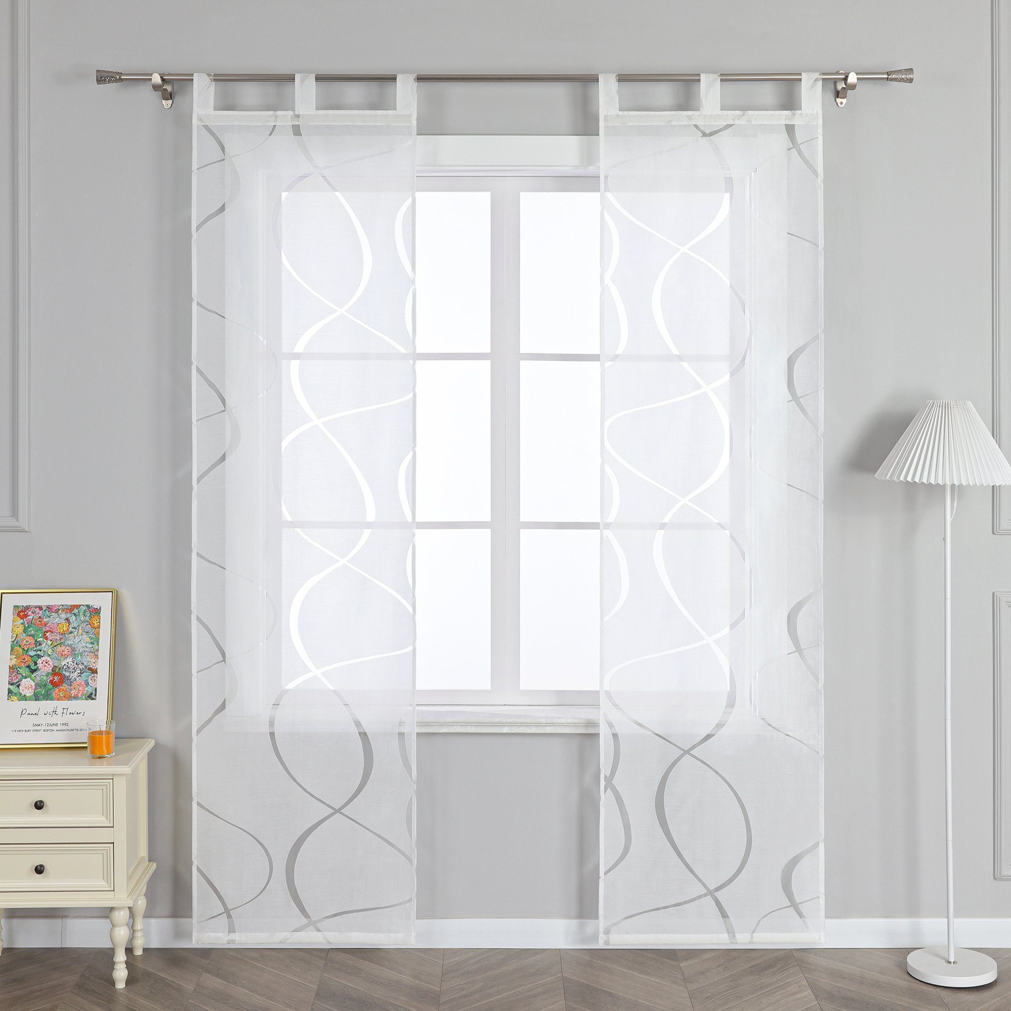 Joyswahl Schiebegardine (2 St), Schlaufen, transparent, Voile Flächenvorhän günstig online kaufen