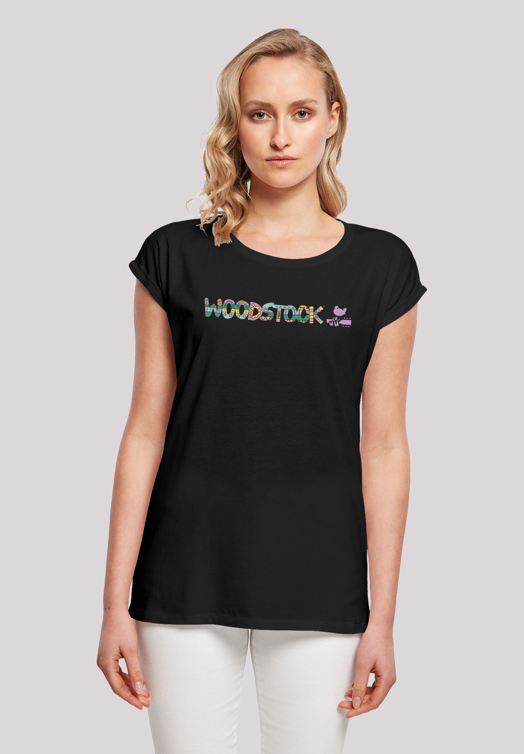 Logo Aztec F4NT4STIC Print Woodstock T-Shirt