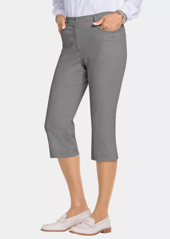 GOLDNER 7/8-Caprijeans Kurzgröße: Sportliche Capri-Jeanshose Carla