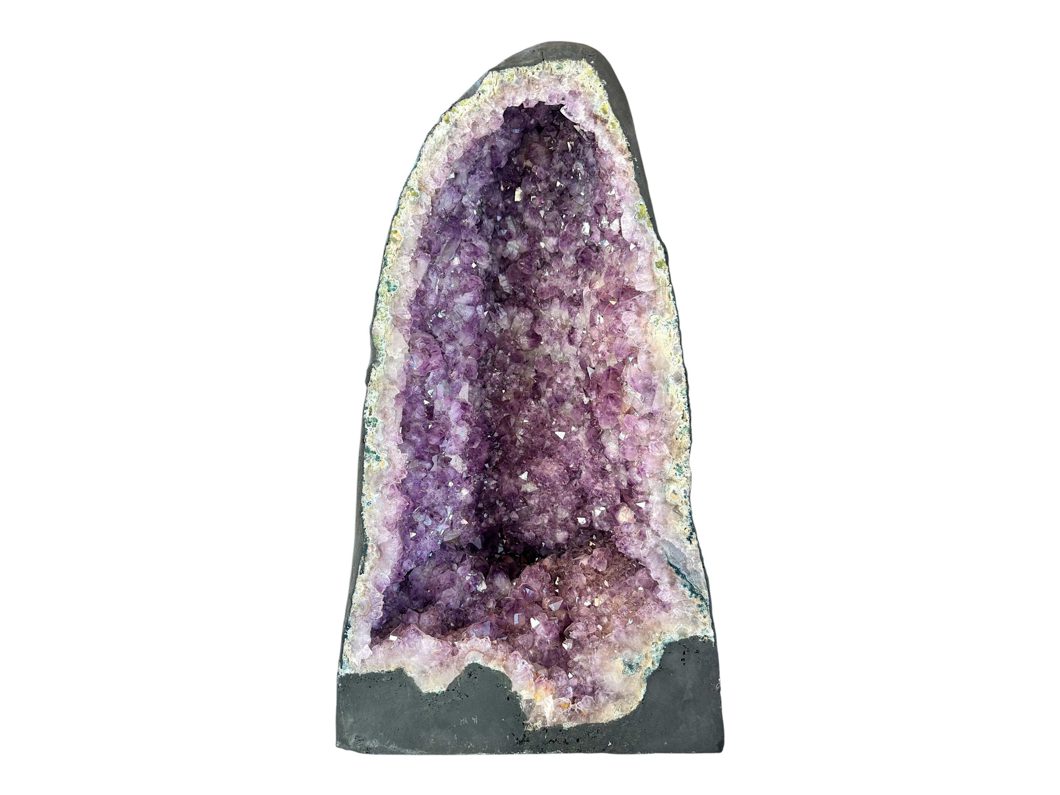 Steinfixx® Edelstein XXL Amethyst Druse mit phantastischen Kristallen 29x24x57 cm 39,8 KG, (Unikat-Masterpiece 1472, 1-St., Highlight für jeden Raum), AAA-Qualität aus Brasilien