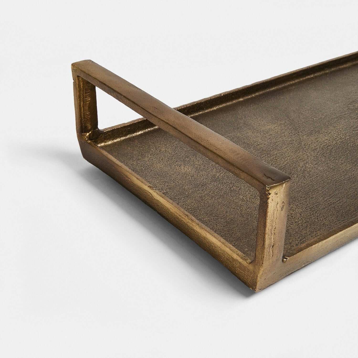 Mirabeau Tablett Tablett Haliza antikmessing, Aluminiumguss