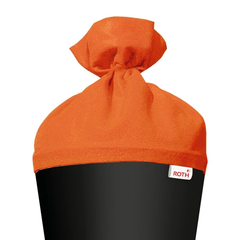Roth Schultüte Basteltüte 70 cm, rund schwarz Einschulung Zuckertüte Rot(h)-Spitze Filz-Verschluss – Bild 4 von 5