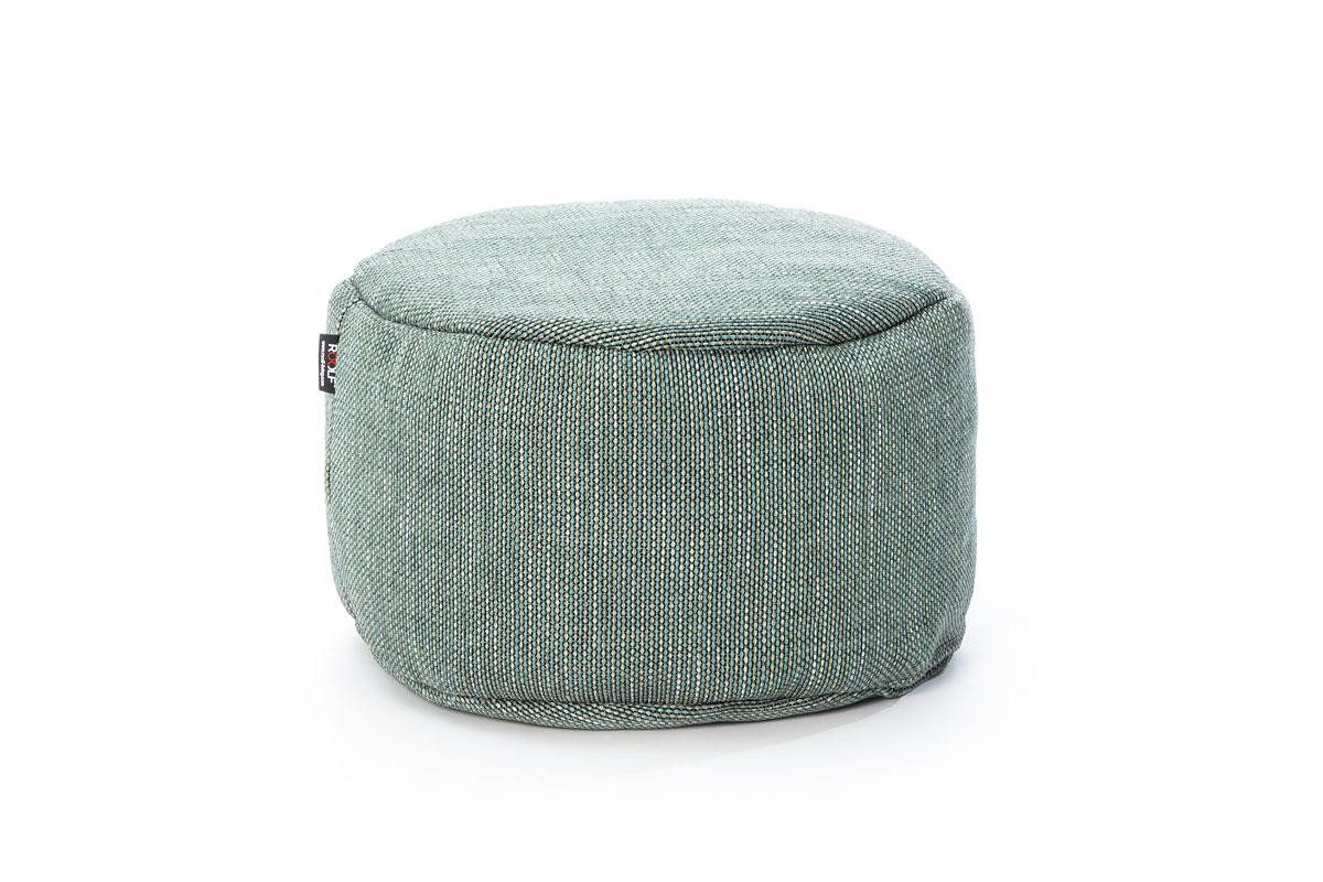 Natur24 Gartenstuhl Dotty Gartensessel Sitzpouf 50 x 50 x 35 cm Polypropylen Türkis