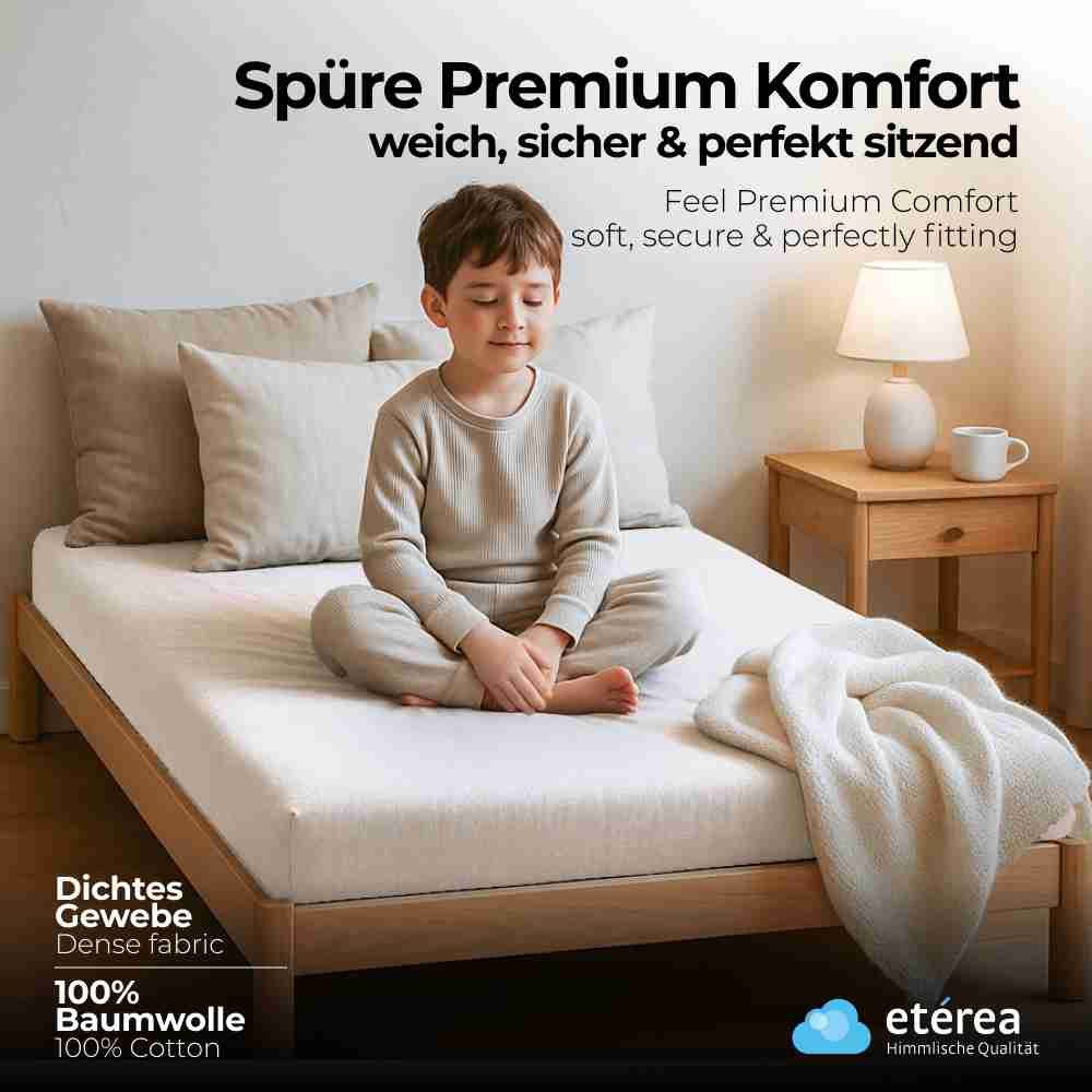 etérea Himmlische Qualität Spannbettlaken etérea Comfort Jersey Spannbettlaken, Jersey, Gummizug: rundum, (1 Stück)