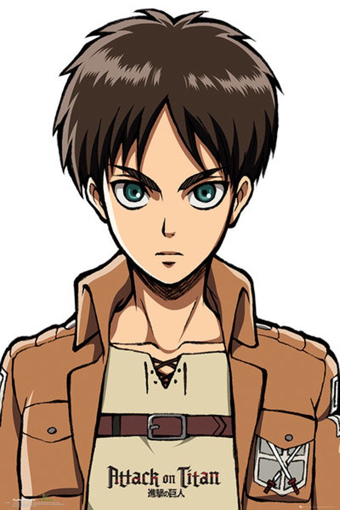 Poster Attack on Titan - Плакат - Eren