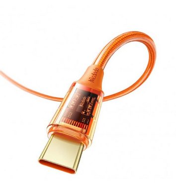 mcdodo Amber Series Kabel USB-C zu USB-C 100W 1,2m Orange Smartphone-Kabel, (120 cm)