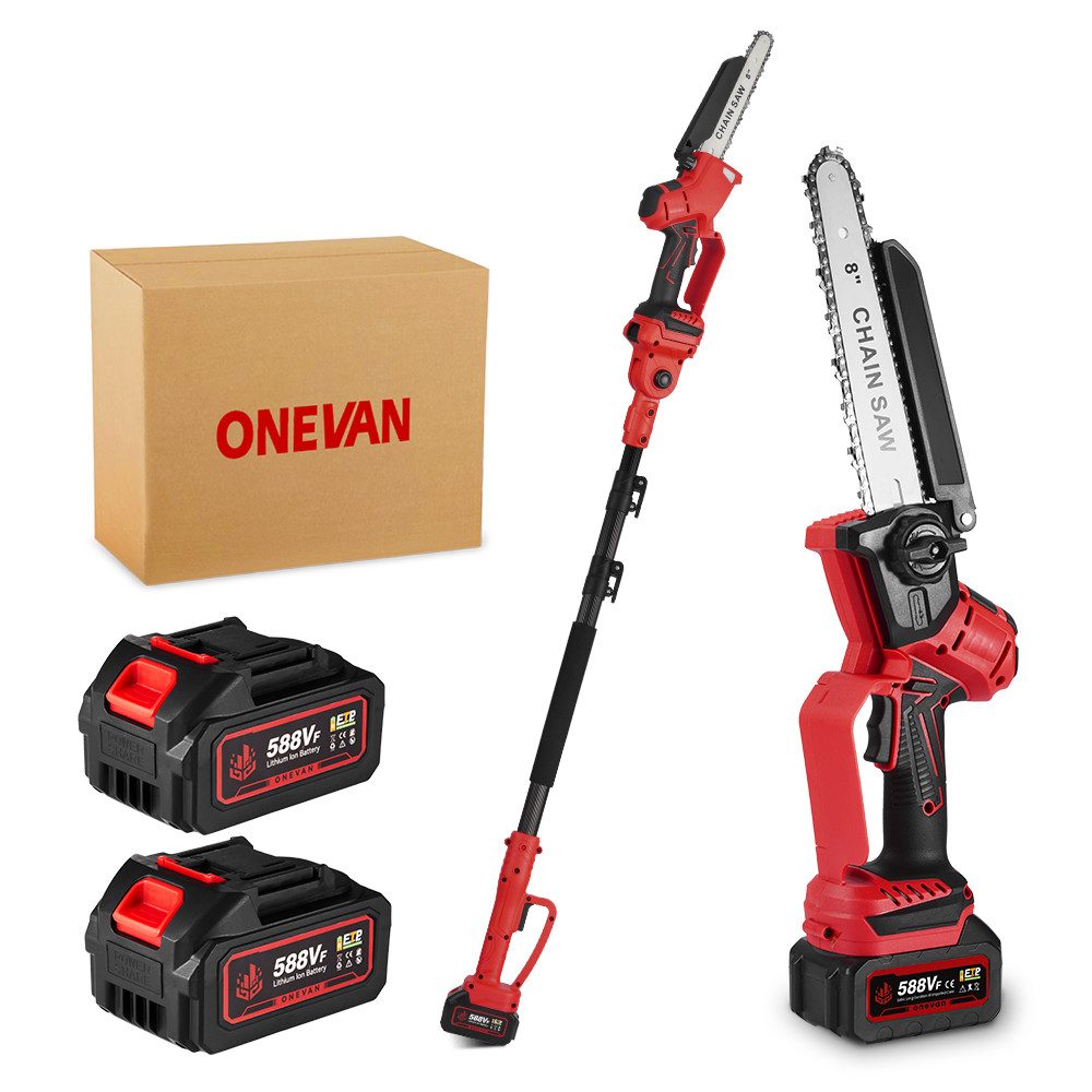 ONEVAN Akku-Hochentaster 8 Zoll Mini Kettensäge günstig online kaufen