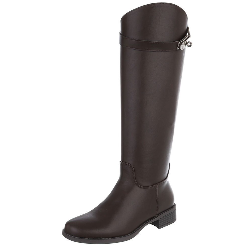 Ital-Design Eleganter Stiefel mit Schnalle für Damen im Alltag Stiefel (905 günstig online kaufen