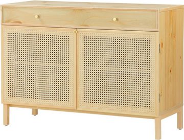 andas Sideboard Gatwick, ausziehbare Schreibtischplatte, Massivholz, Design by Morten Georgsen