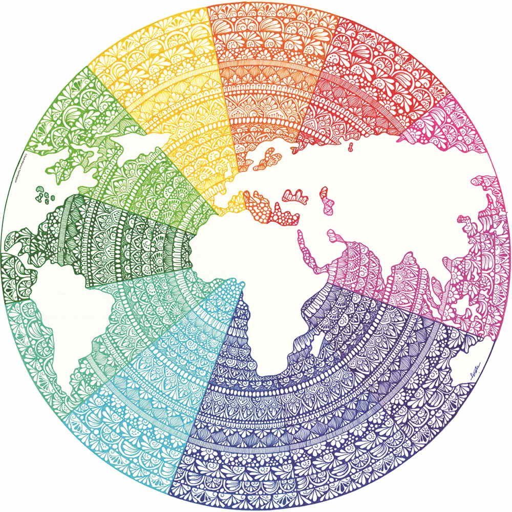 Ravensburger Puzzle 500 Teile Ravensburger Puzzle Circle of Colors Mandala 17168, 500 Puzzleteile