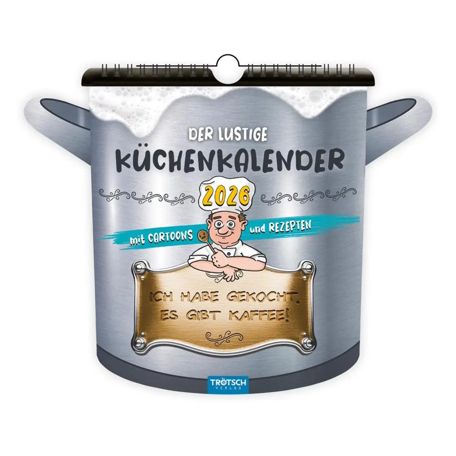 Trötsch Verlag Wandkalender Trötsch Formkalender Der lustige Küchenkalender 2026