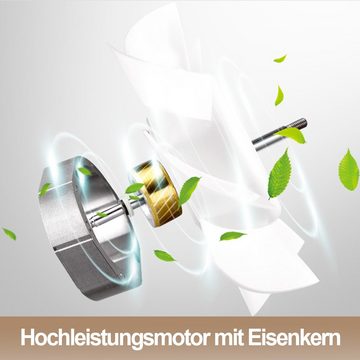 Clanmacy Wandventilator Badlüfter 100/150mm Ventilator Wandlüfter Mit Rückflussleitblech