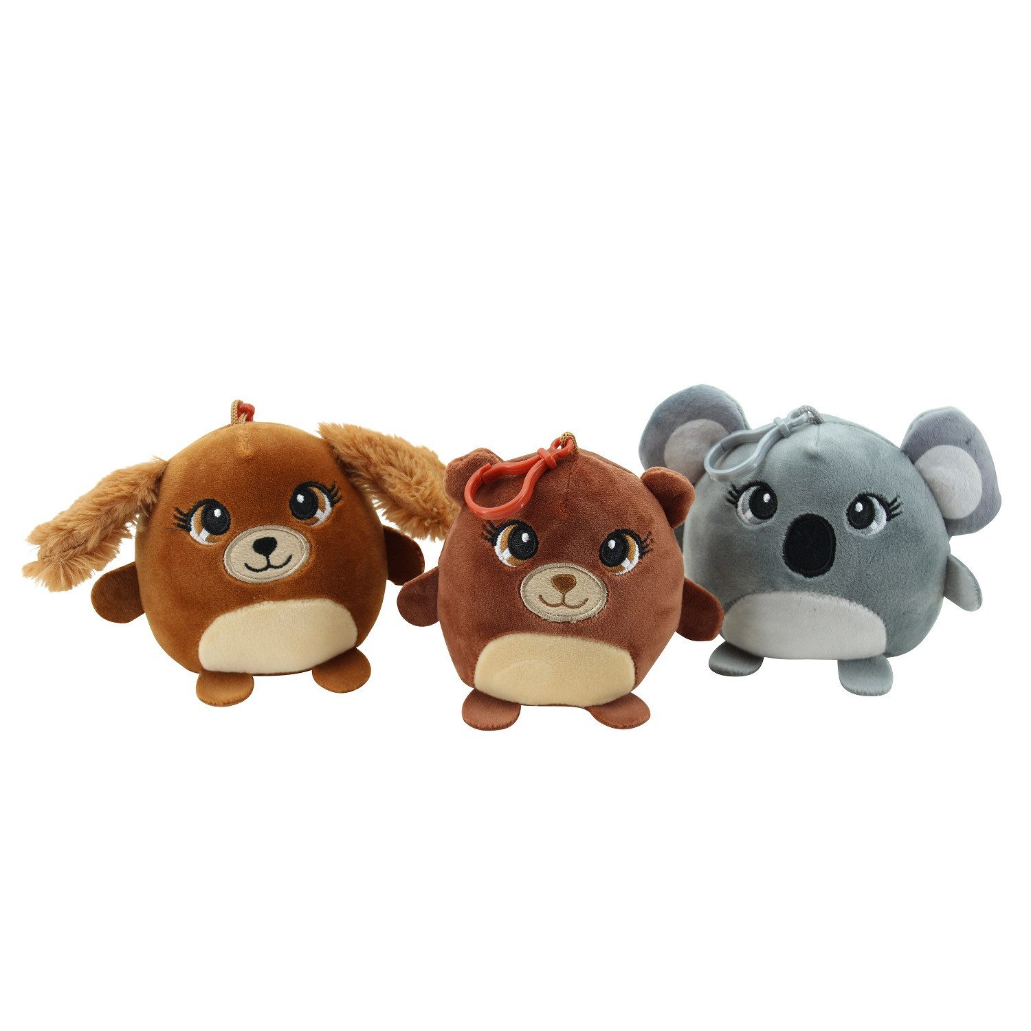 Kuscheltier Sweety Toys 14736 Kawaii 3er Set Kuscheltier: Koala, Hund und Bär 10cm