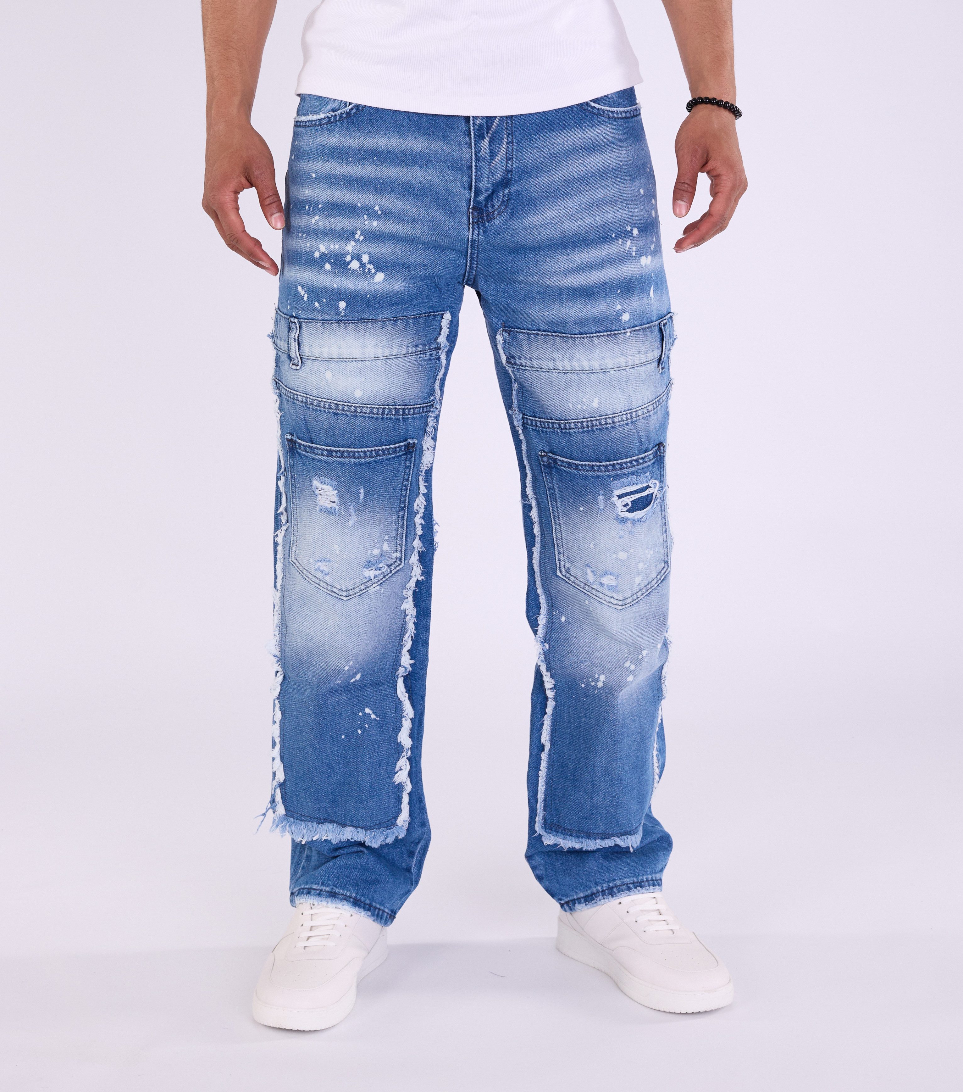 Denim House Relax-fit-Jeans Ausgefallene Herren Baggy Jeans, Skater Jeans U günstig online kaufen