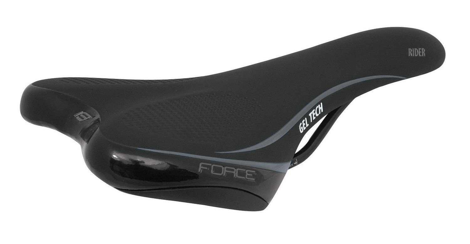 FORCE Fahrradsattel Sattel FORCE RIDER GEL TECH