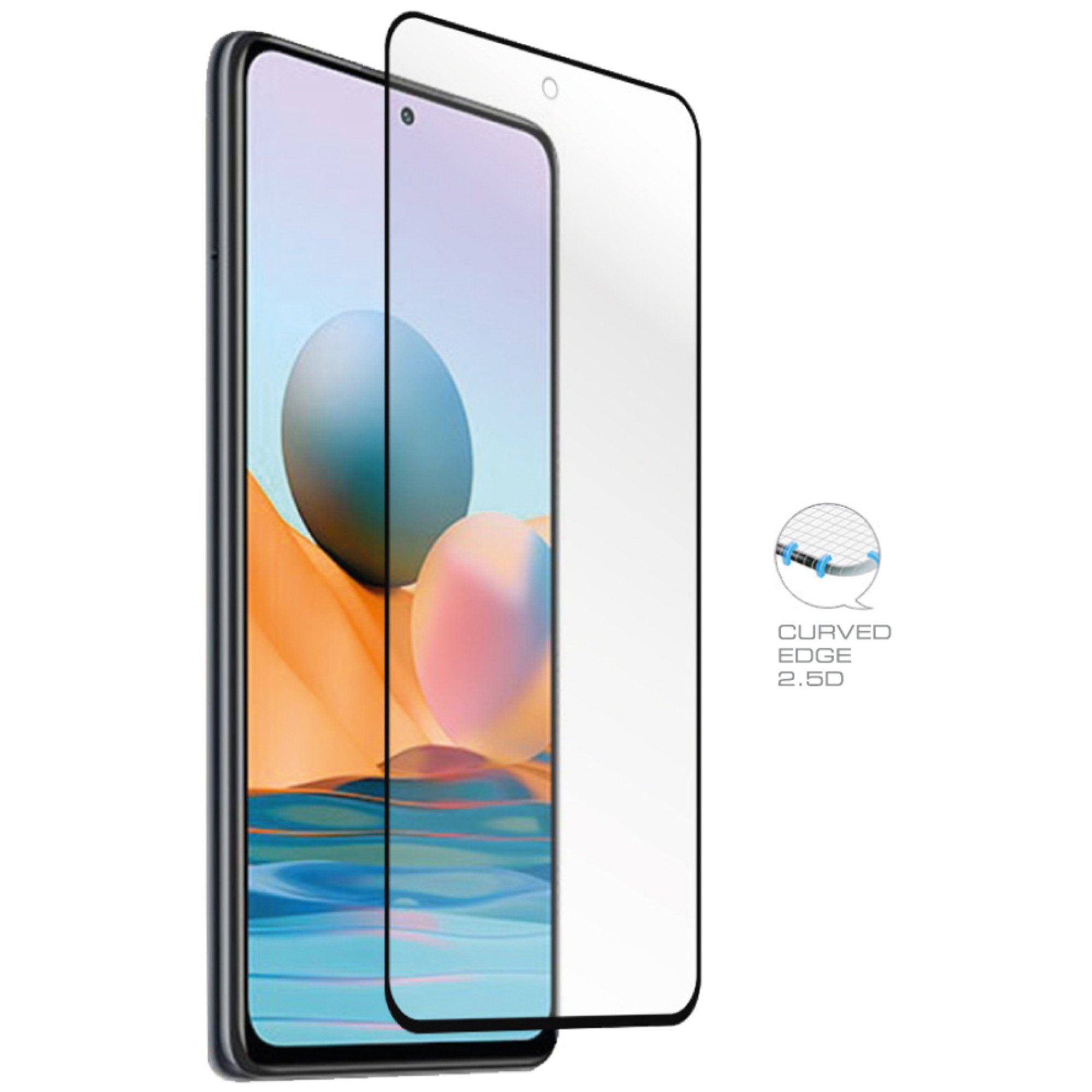 nevox Displayschutzfolie Nevox NEVOGLASS 3D Curved, Schutzfolie, (Samsung