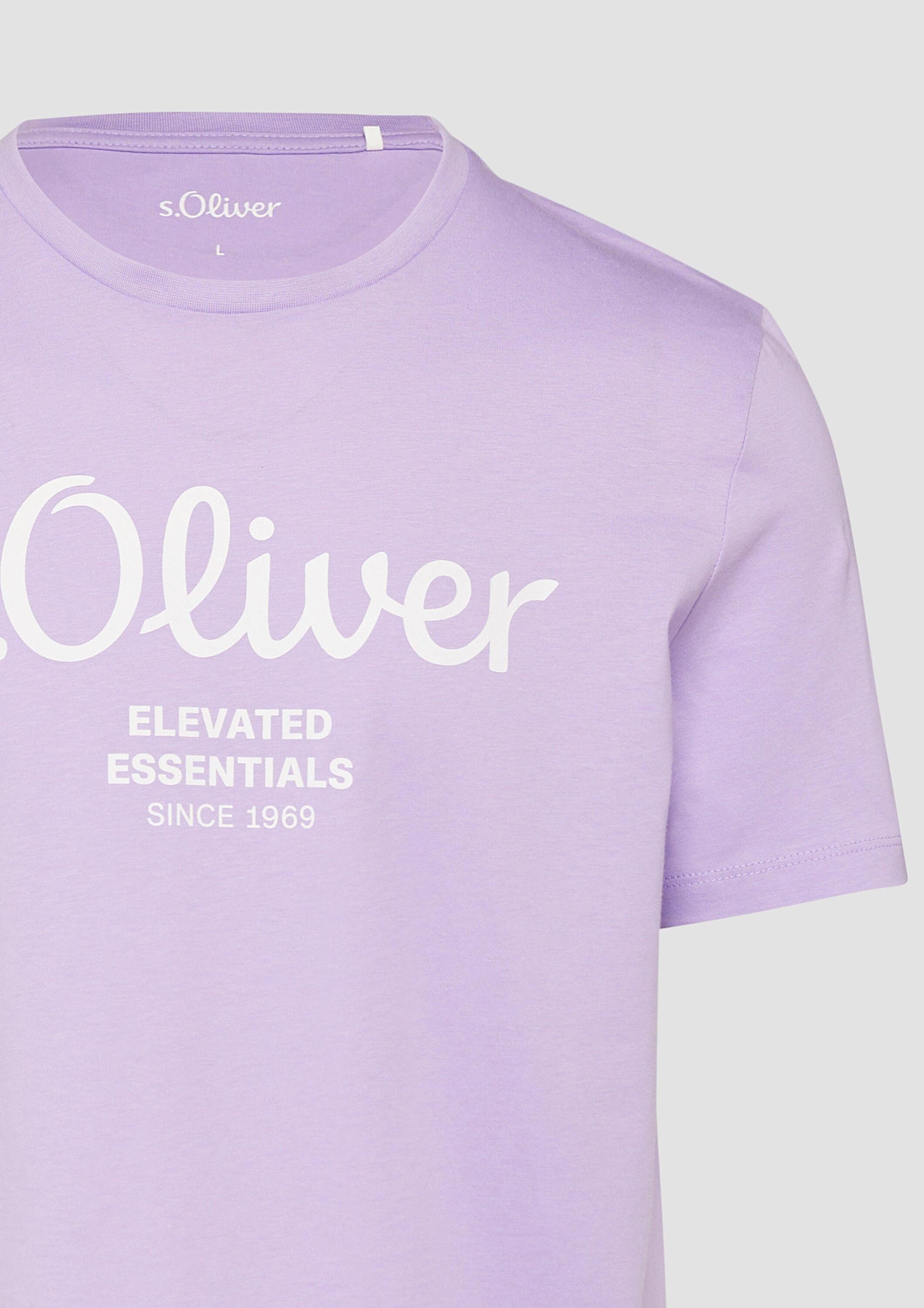 s.Oliver Kurzarmshirt T-Shirt T-Shirt mit Logo-Print