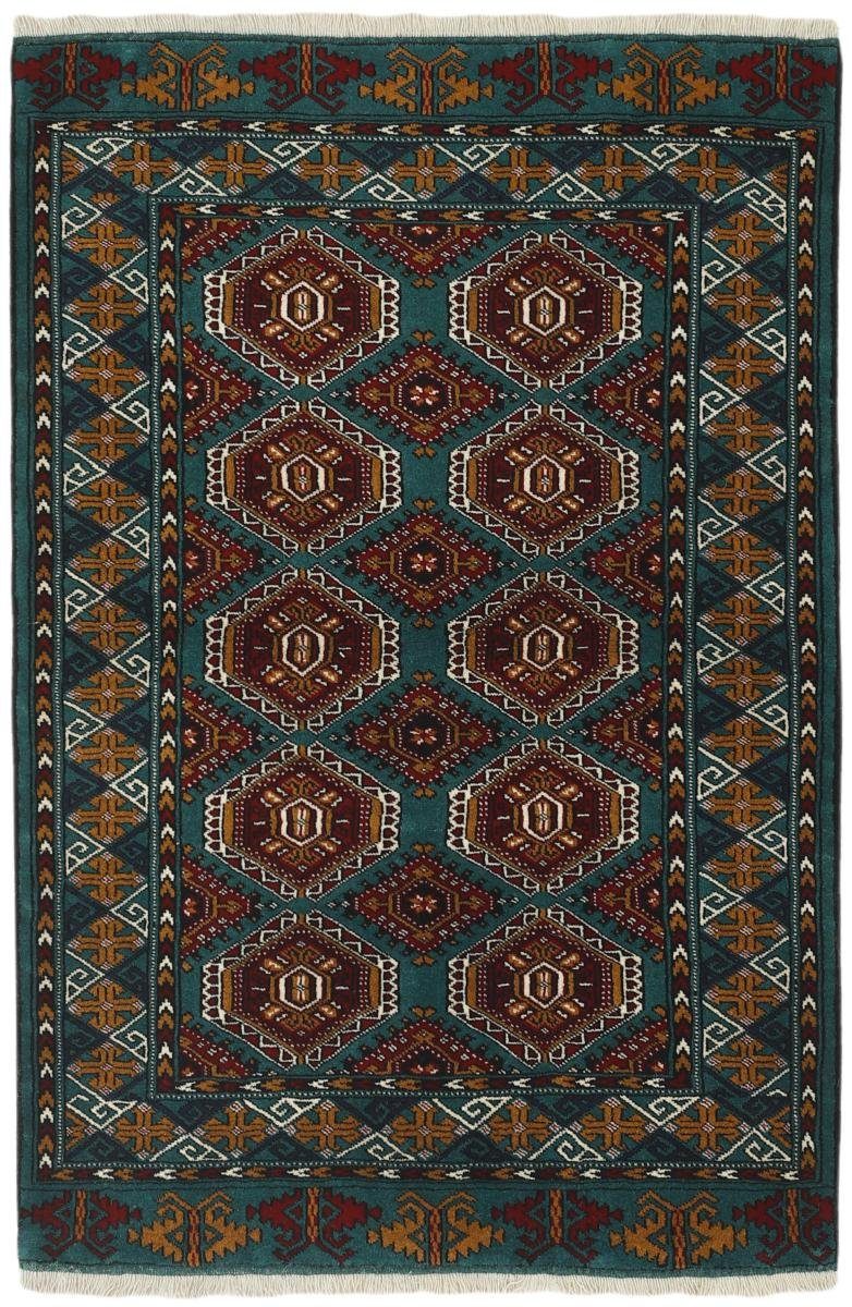 Orientteppich Turkaman 104x154 Handgeknüpfter Orientteppich / Perserteppich, Nain Trading, rechteckig, Höhe: 6 mm
