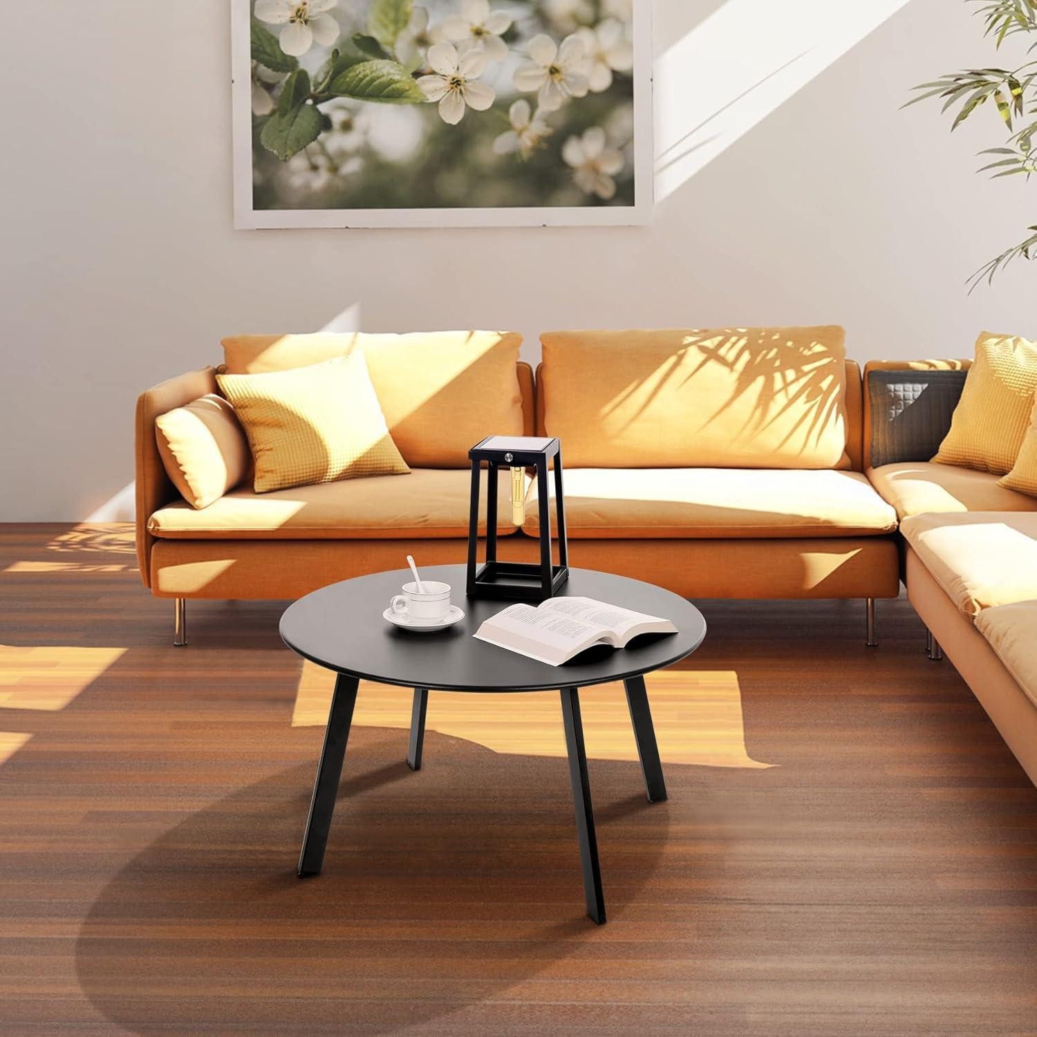 LuxusKollektion Gartentisch Beistelltisch Metall Garten Beistelltisch Rund Sofatisch Kaffeetisch