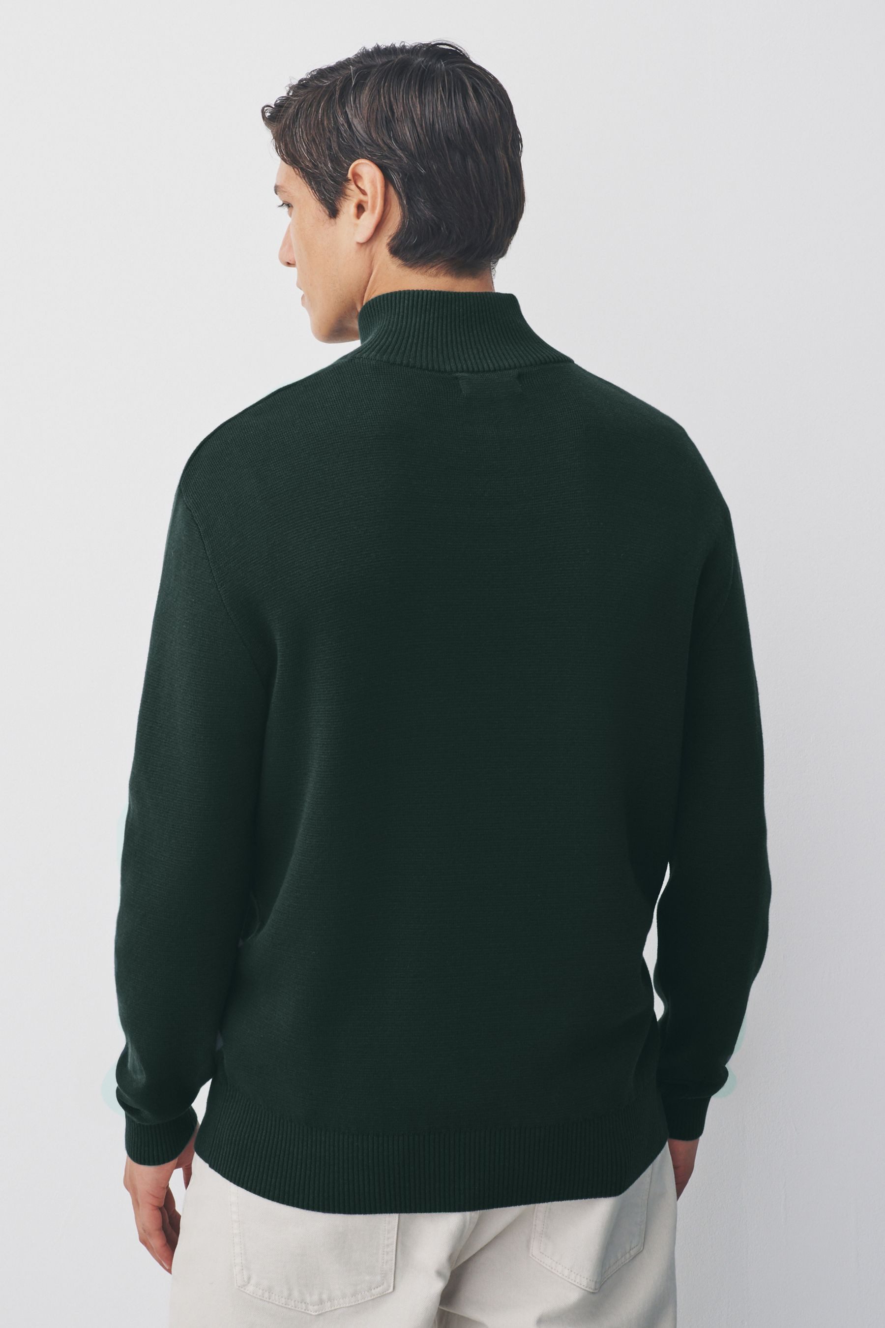 Next Strickpullover Regular Fit Premium Einfarbiger Troyer (1-tlg) günstig online kaufen