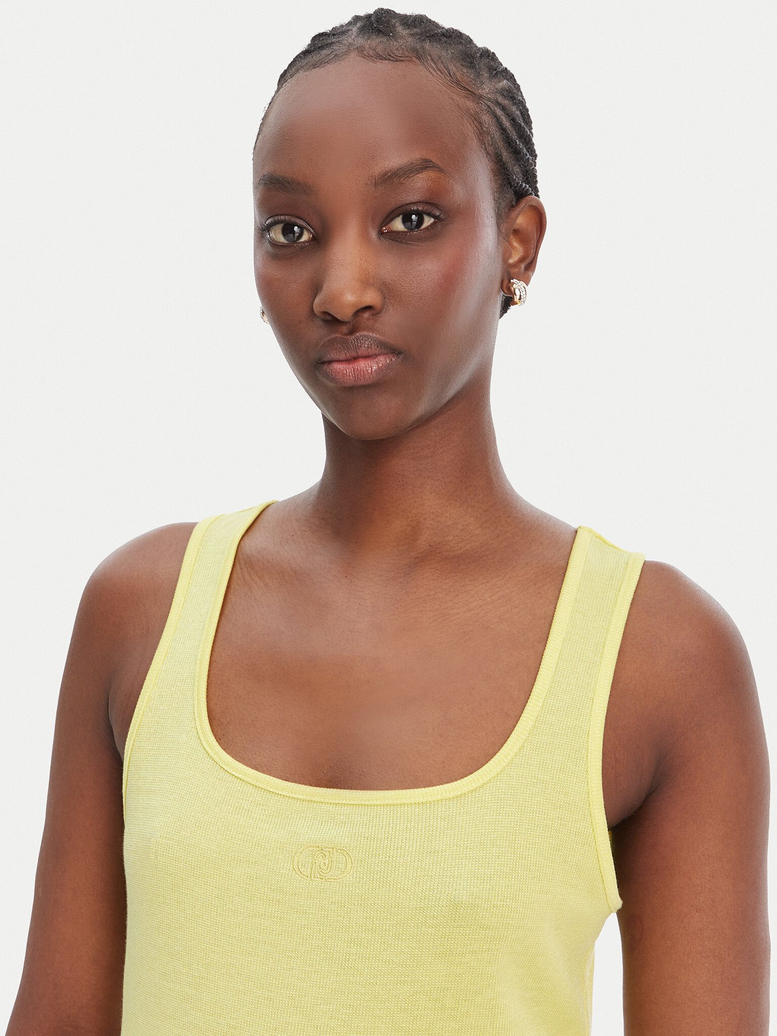 Liu Jo Kurzarmshirt T-SHIRT MODA - Damen Tanktop - Top - Sommertop - Ärmelloses Stretch Sh