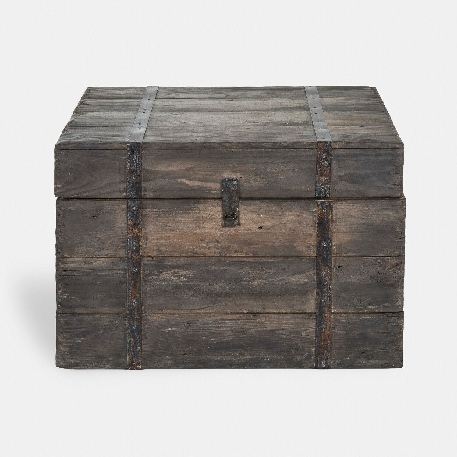 Mirabeau Truhe Truhe Holvérane braun, stilvolles Interieur, Wiederaufbereitetes Kiefernholz