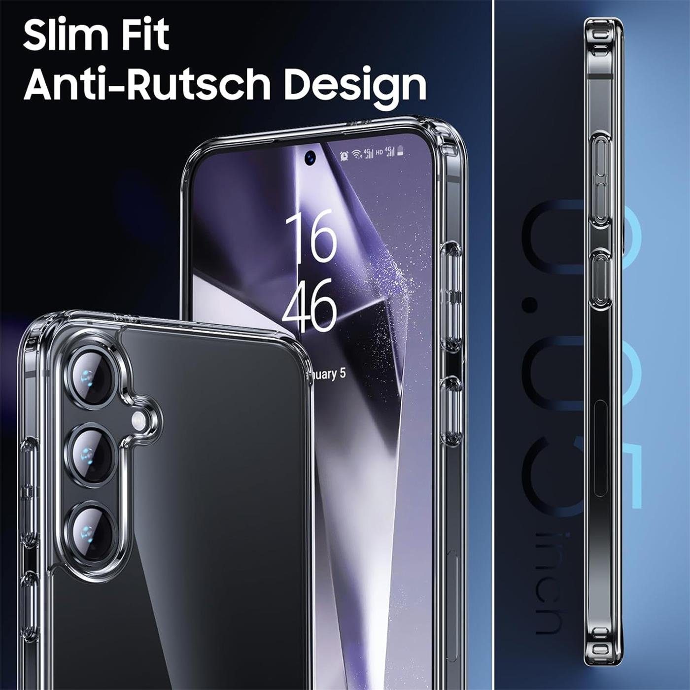 CoolGadget Handyhülle Transparent Ultra Slim Case für Samsung Galaxy S24+ 6,7 Zoll, Silikon Hülle Dünne Schutzhülle für Samsung S24 Plus 5G Hülle