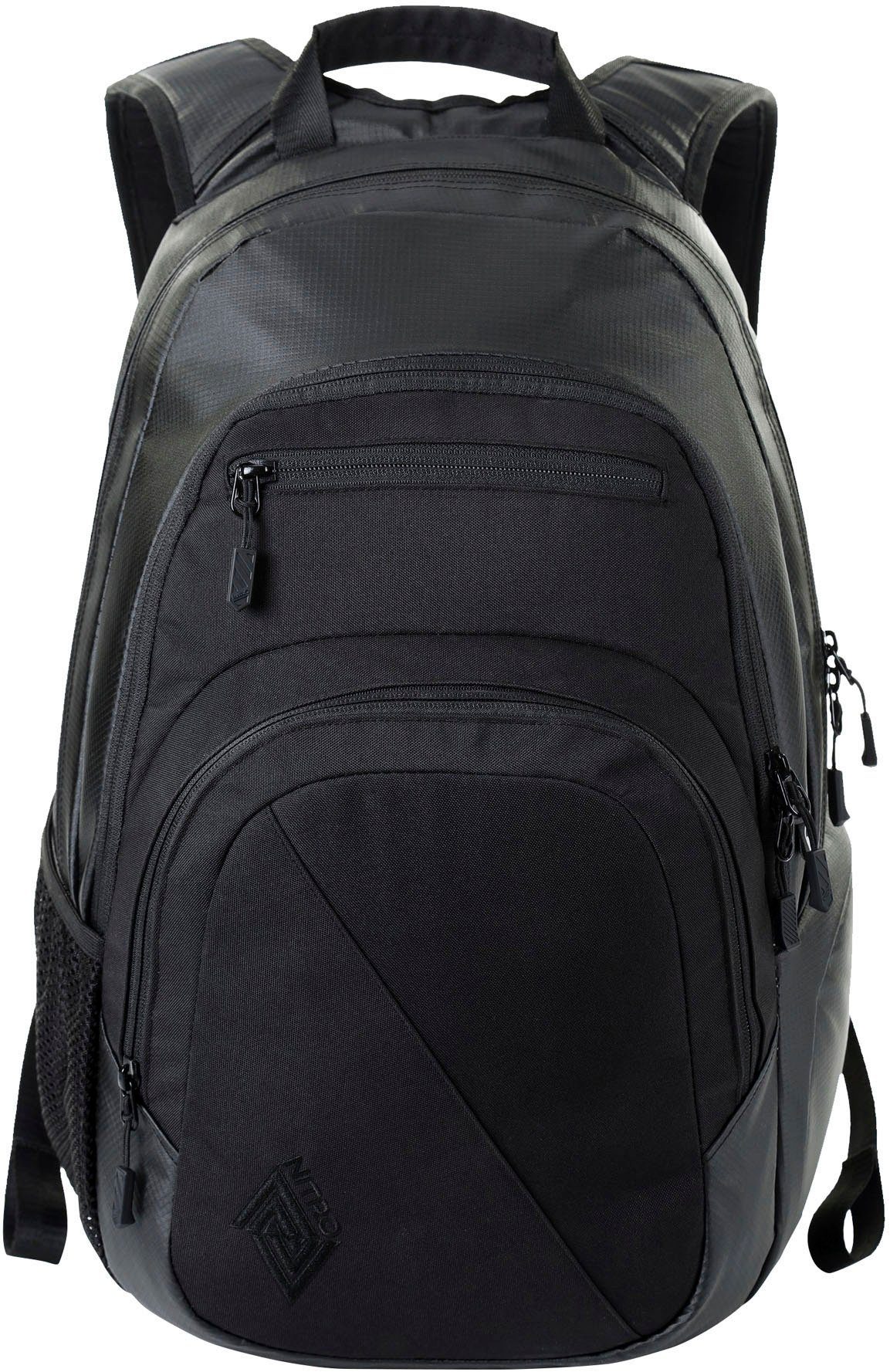 und Alltagsrucksack, 29, NITRO für Schulrucksack tough Arbeit Reise black Rucksack Freizeit, Stash Schule,