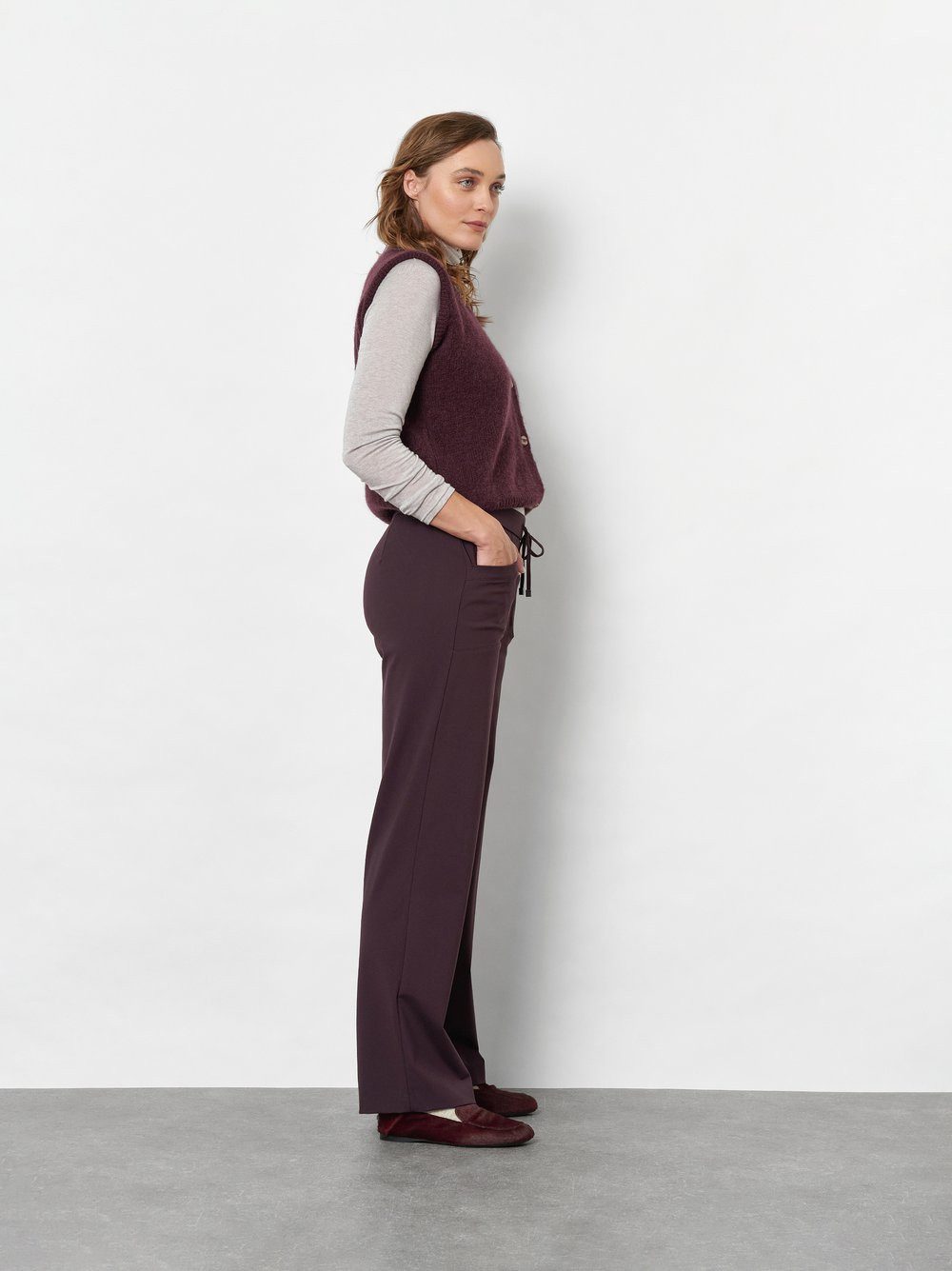 TONI Stoffhose Sue Wide mit Gummizug und Stretch