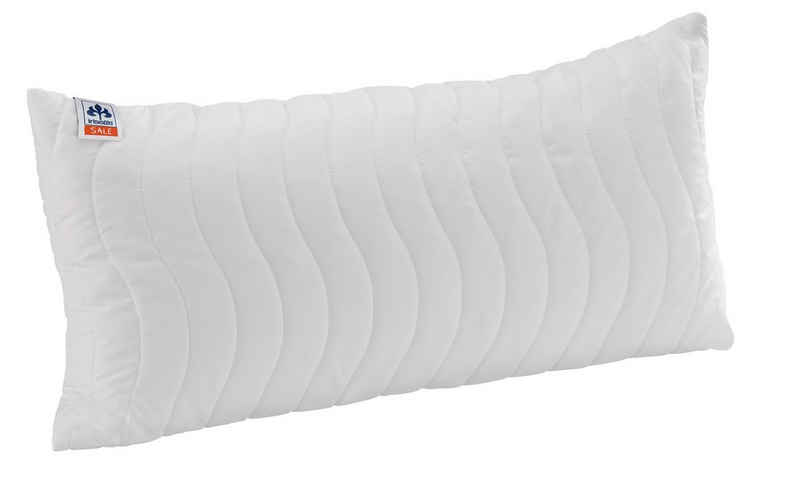 Microfaserkissen, »Jette«, Irisette, Füllung: Hohlfaserbällchen, (1-tlg), Verpackt in praktischer Tragetasche, 40x80 cm