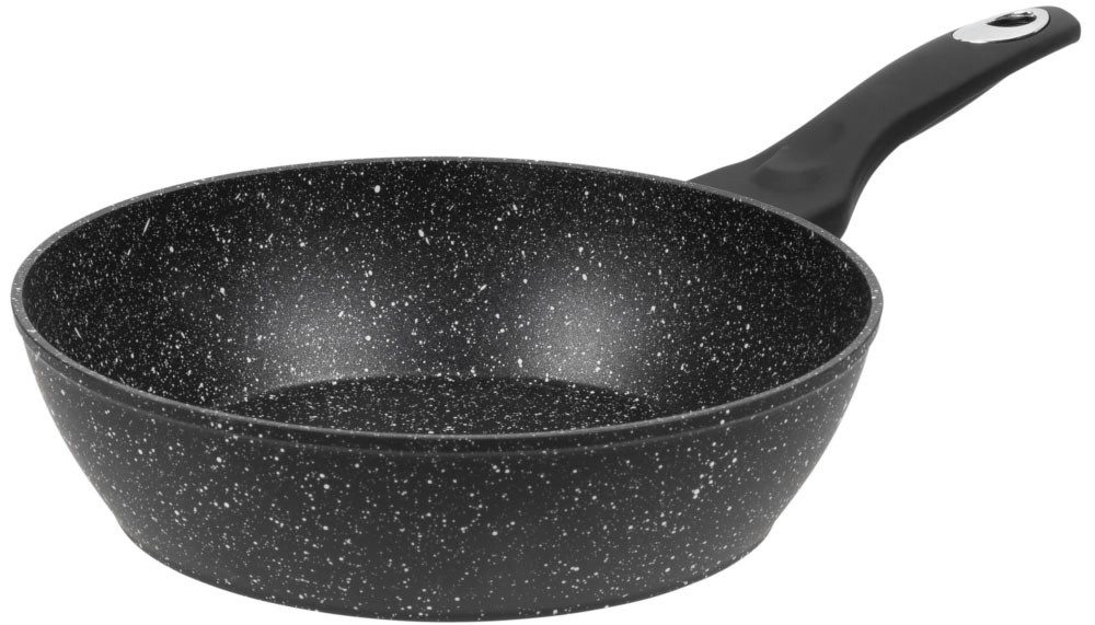 RESTO Kitchenware Bratpfanne Antlia, tiefe Pfanne mit ergonomischem Soft-Touch-Griff, Aluminium (1-tlg), Marmor-Antihaftbeschichtung, 4-lagig, für alle Herdarten geeignet