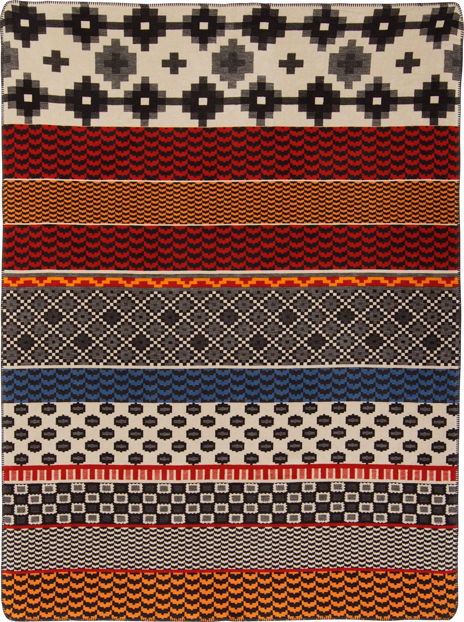 Wohndecke Wohndecke "Perugia", Erwin Müller, Baumwollmischung Streifen günstig online kaufen