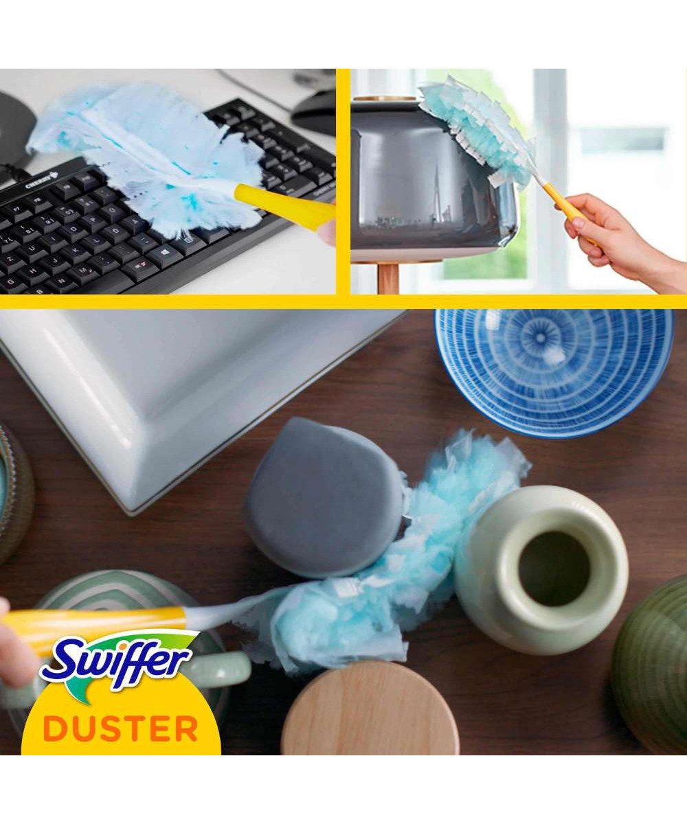 Swiffer Swiffer Staubmagnet Starterset Reinigungstücher (Mikrofaser, packung, 1-tlg., Starterset, Ideal für alle trockenen Oberflächen)