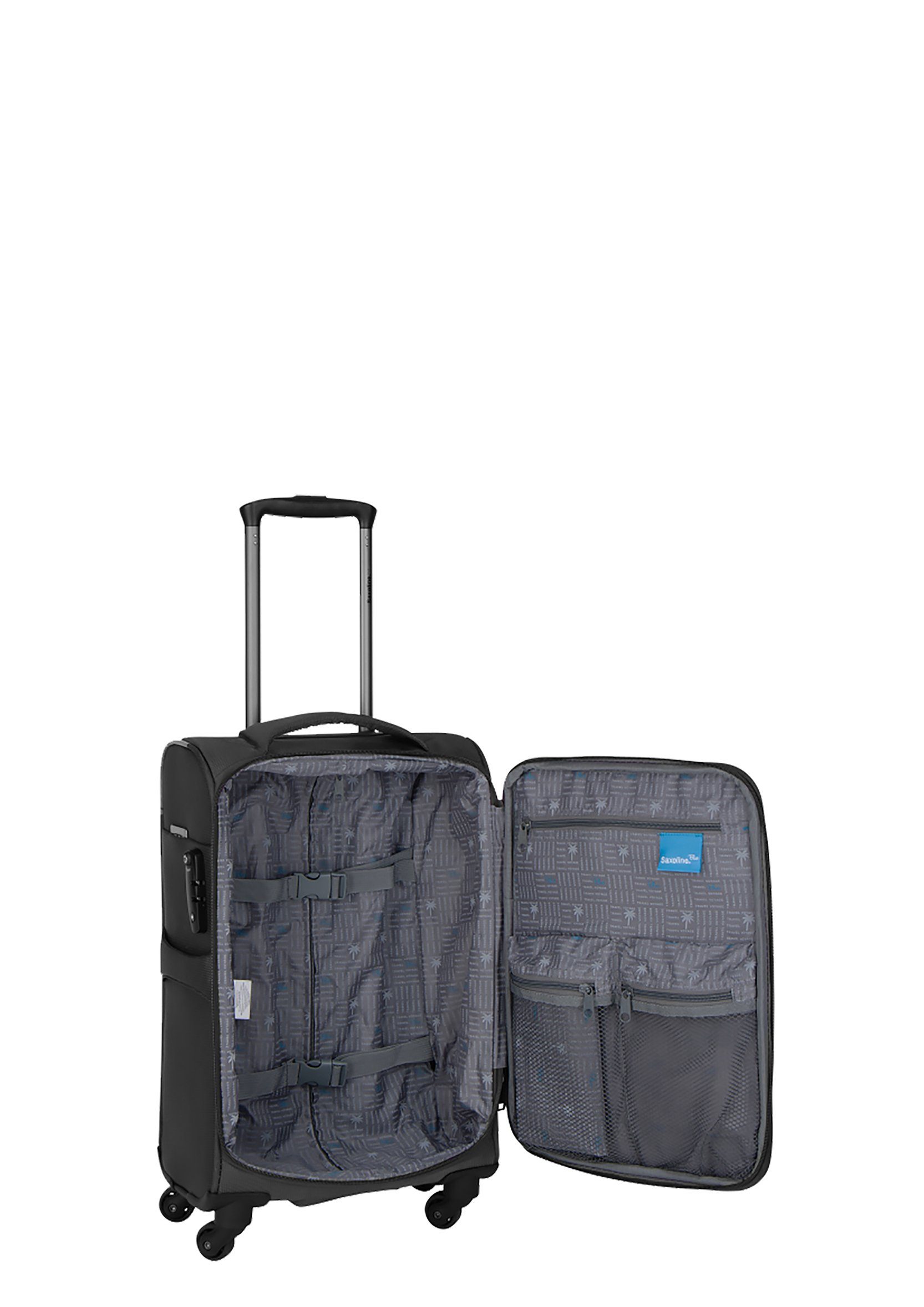 Koffer leichtem Alu-Trolleygestänge mit Alpine, Saxoline®