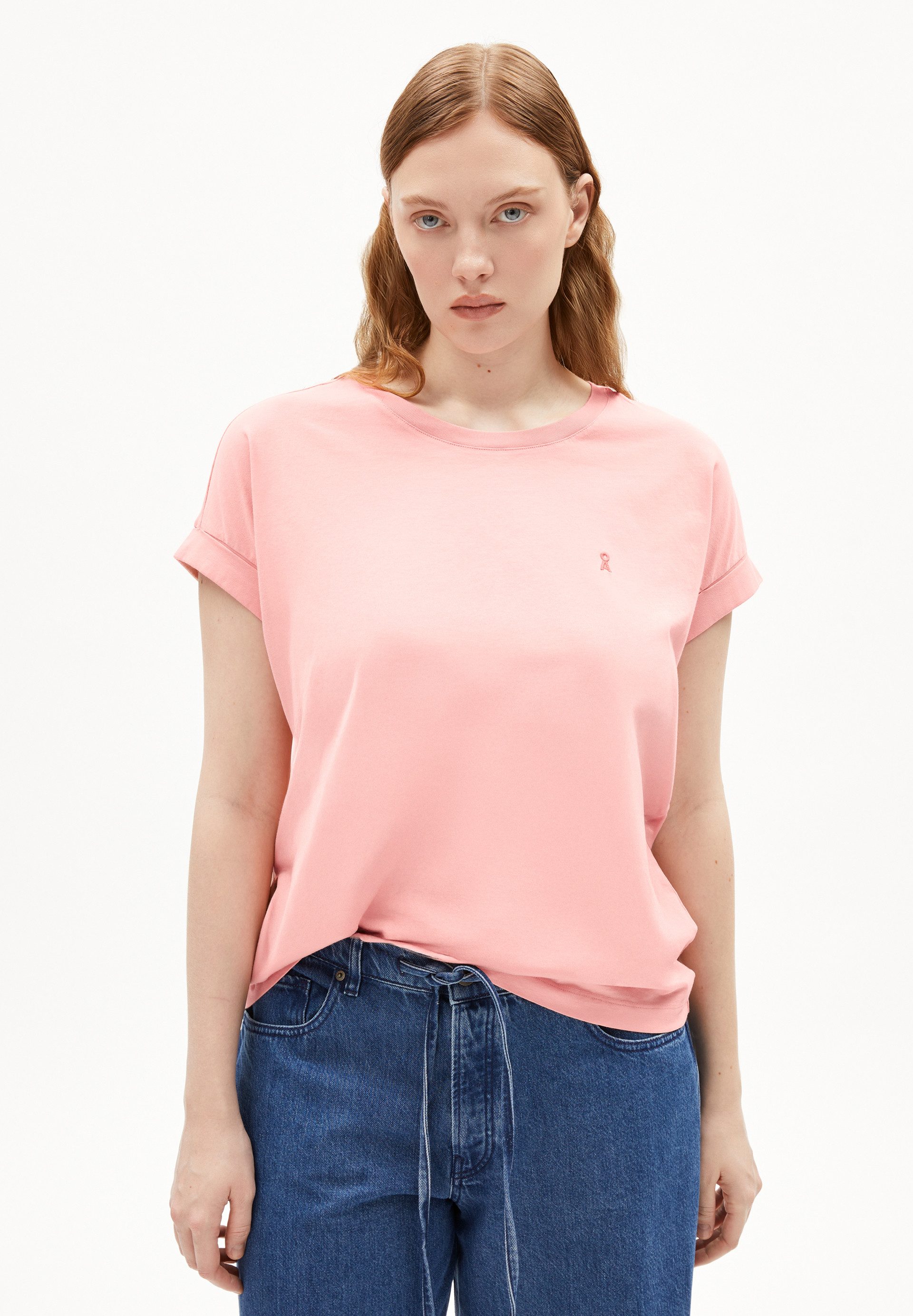 Armedangels T-Shirt IDAARA Damen T-Shirt aus Bio-Baumwolle Loose Fit (1-tlg günstig online kaufen