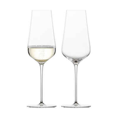 Zwiesel Glas Champagnerglas Duo Champagnergläser 378 ml 2er Set, Glas