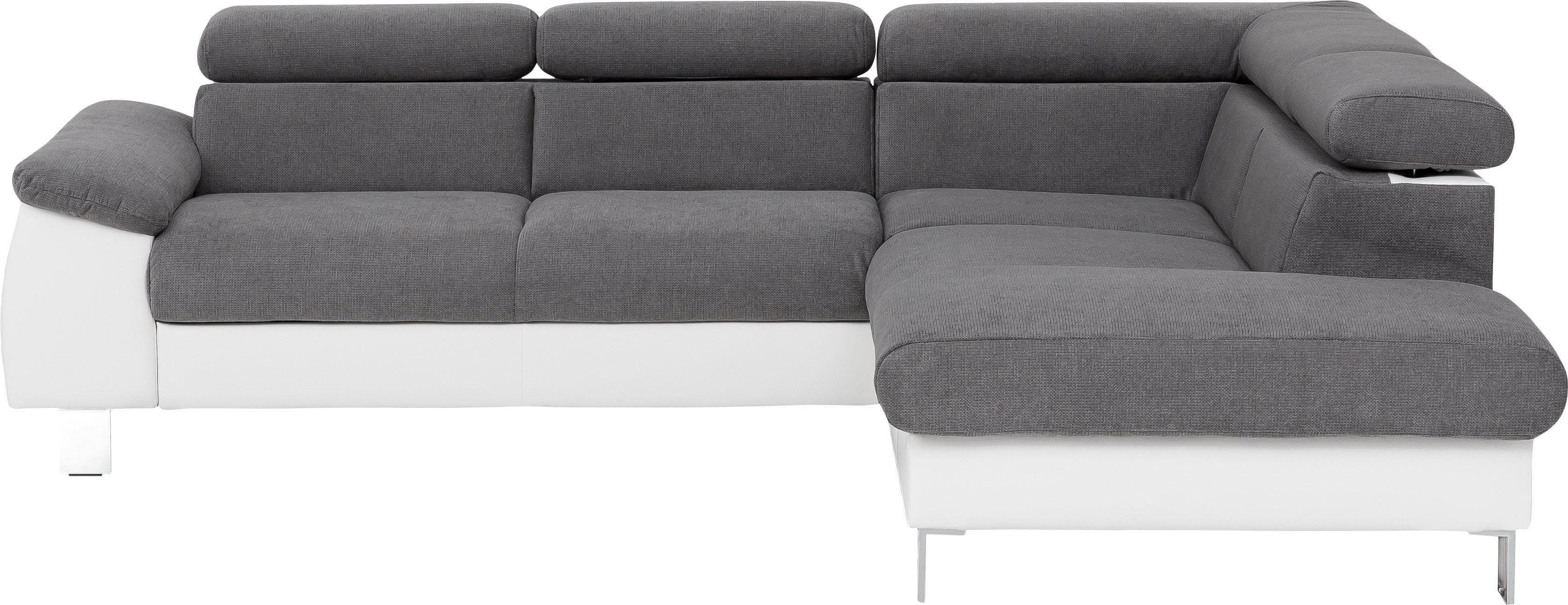 COTTA Ecksofa "Komaris L-Form mit Kopfteilverstellung", wahlweise mit Bettf günstig online kaufen