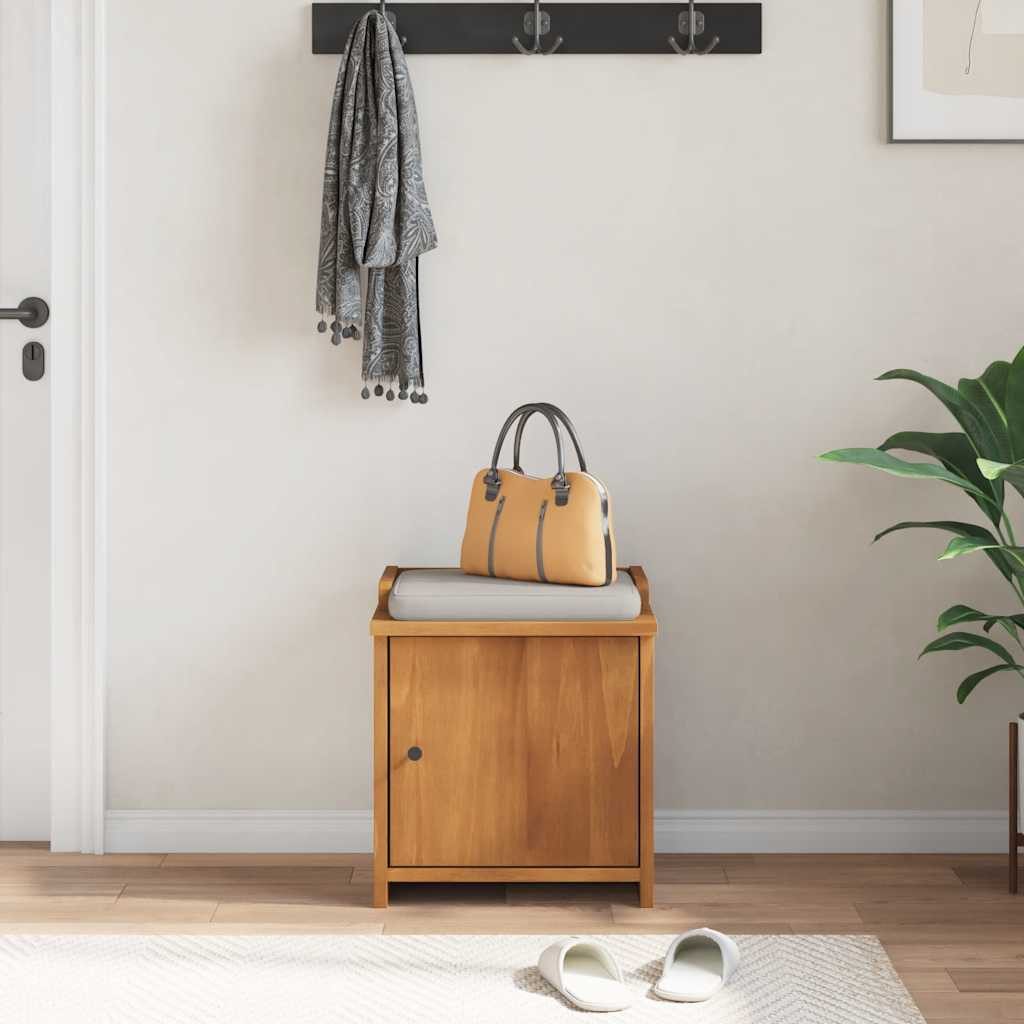 vidaXL Sitzbank Flurbank SANDNES 45x40x50 cm Massivholz Kiefer