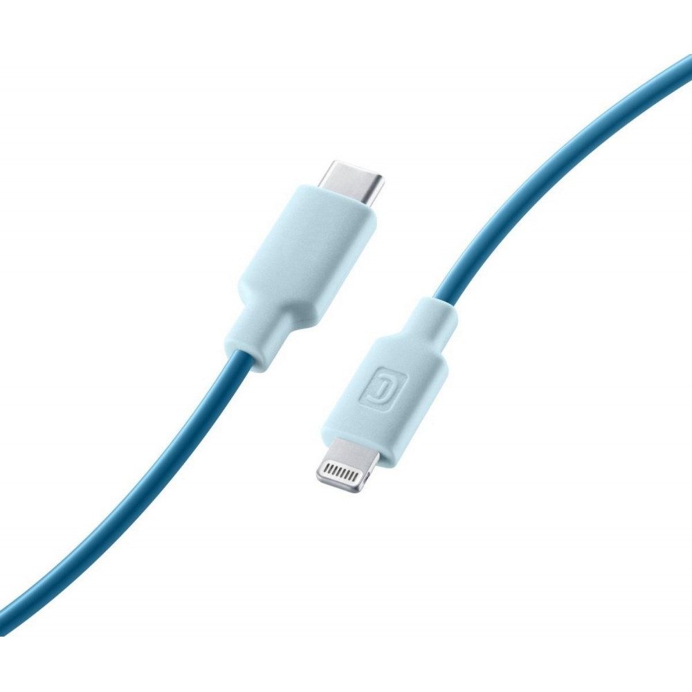 USB-C auf Lightning Kabel 100cm blau von Cellularline Elektro-Adapter