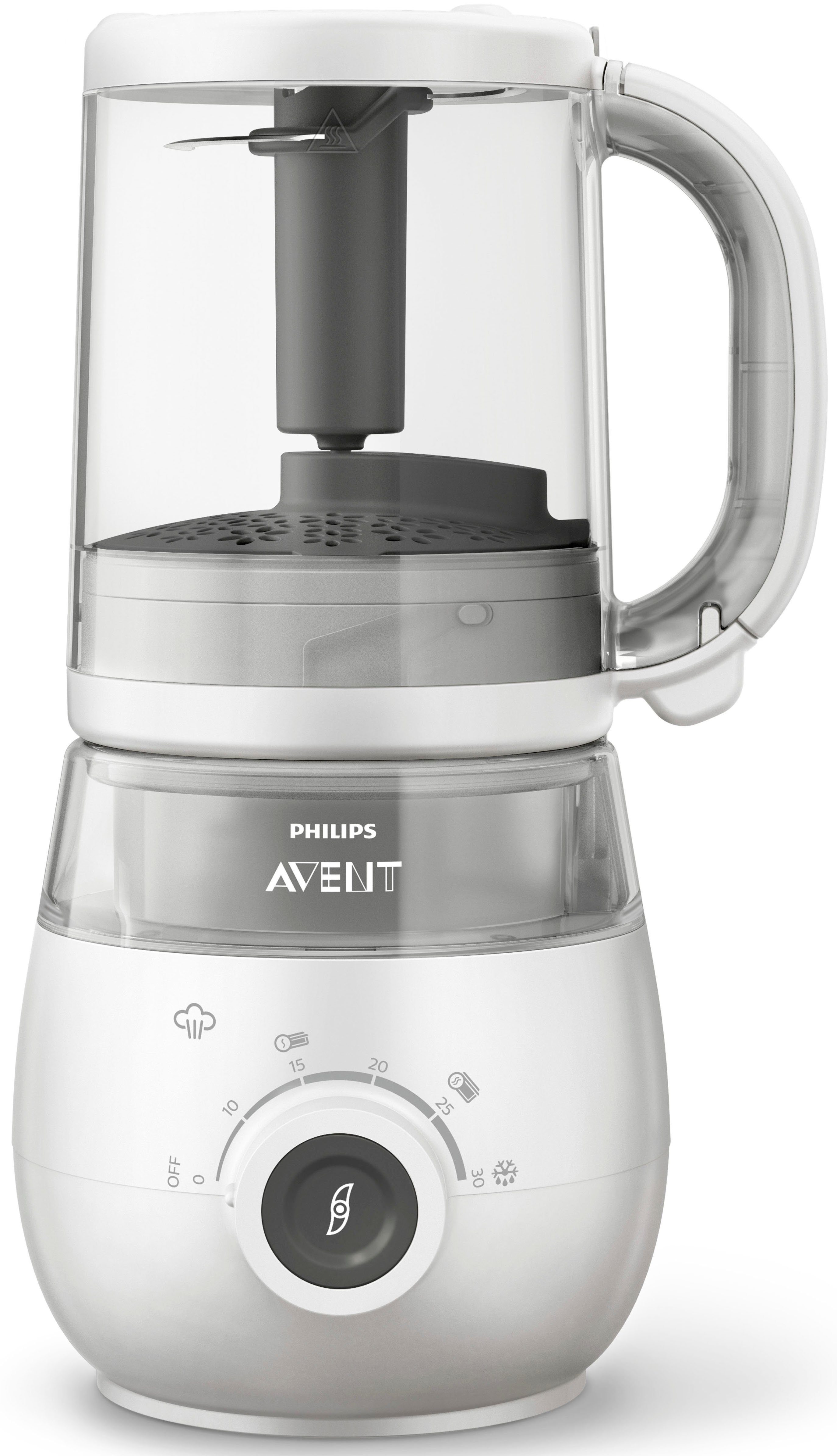 Philips AVENT Babynahrungszubereiter, 400 W, 4-in-1 Funktion, Dampfgaren, Mixen, Auftauen Aufwärmen