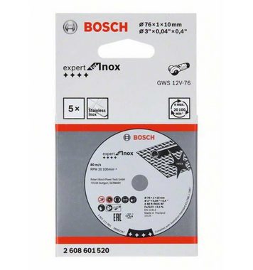 Bosch Professional Trennscheibe Expert for Inox A 60 R INOX BF, Ø 76 mm